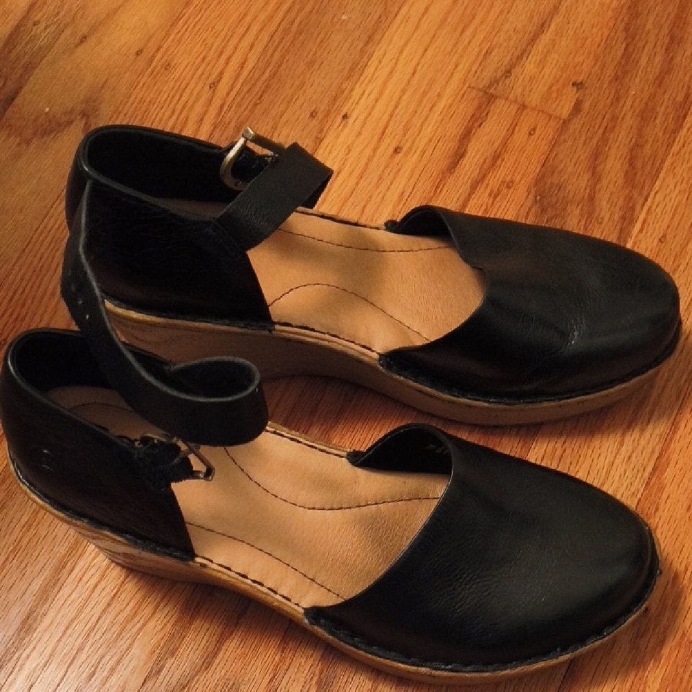 Born Nellie Black Mary-Jane Wedge Shoes - Picture 10 of 11